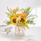 Artificial Faux Flowers in Vase for Home,Silk Sunflower Bouquet Fake Flowers with Pot Silk Sunflower Arrangement with Vase Suitable for Fall, Spring Decor Office Decoration Table Cenerpiece